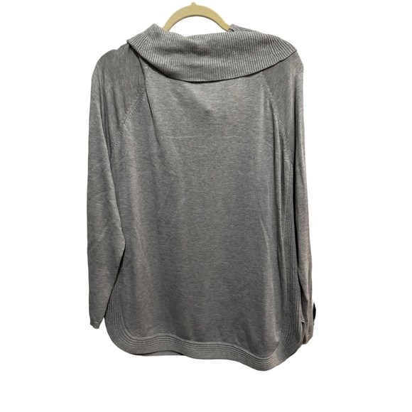 Lety & Me - Gray Cowl Neck Sweater; Size XL - Picture 2 of 3